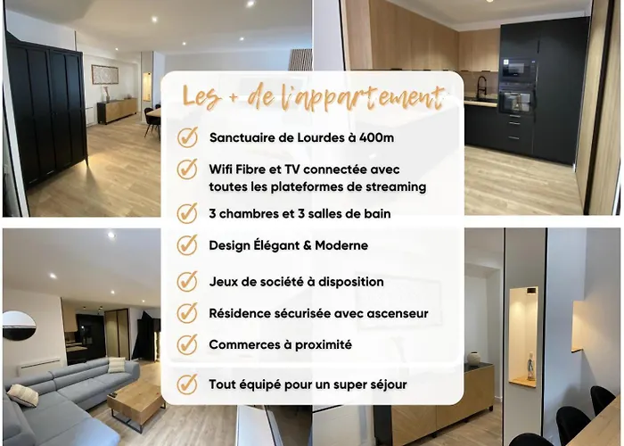 Madonna Elegance, Proche Sanctuaire, 95m2 Apartament Lourdes